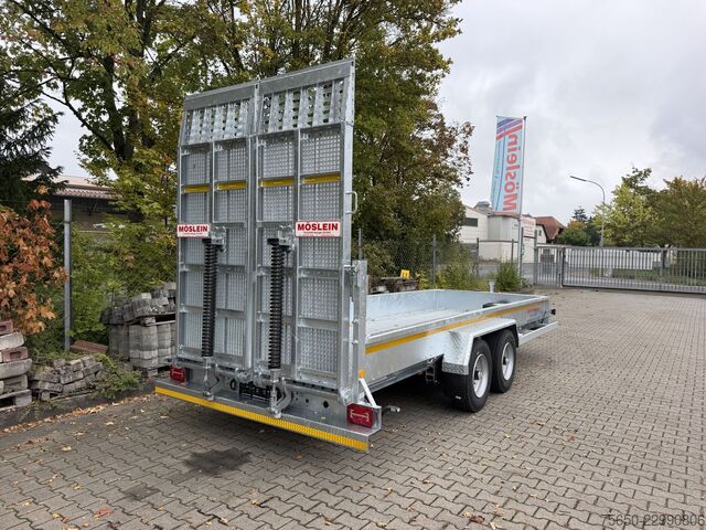 Low loader trailer Möslein TT 11-E6x2  Tieflader für Fräsen breiten Rampen, Neu