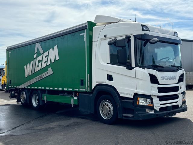 Beverage truck SCANIA P 320 / LBW / 2 x AHK / LENKACHSE / 18 PAL