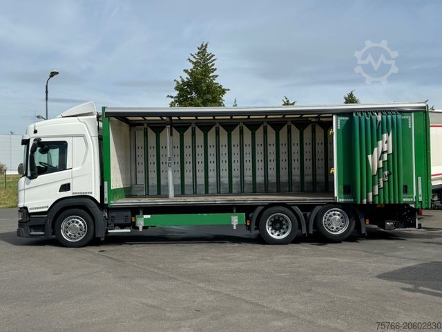 Beverage truck SCANIA P 320 / LBW / 2 x AHK / LENKACHSE / 18 PAL