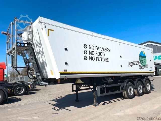 Tipper semitrailer SCHMITZ CARGOBULL 52m³ Kippauflieger/Pendelklappe/Alufelgen/GMP