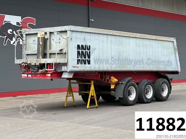 Tipper semitrailer MEIERLING MSK 24 ALU-Kippmulde / EBS / Liftachse /  26m³