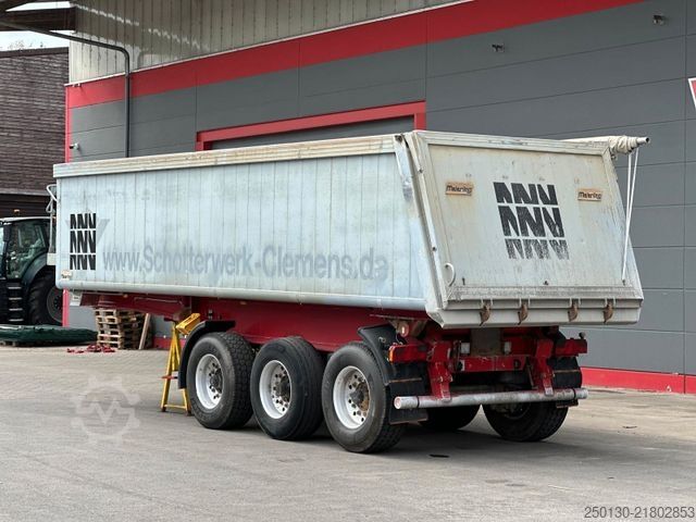 Tipper semitrailer MEIERLING MSK 24 ALU-Kippmulde / EBS / Liftachse /  26m³
