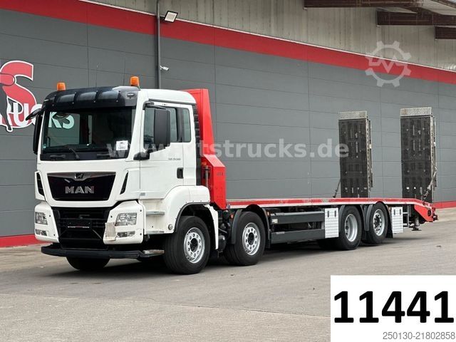Car carrier truck MAN TGS 35.500 8x2 BL ZANNER/Rampen/Pritarder/Winde