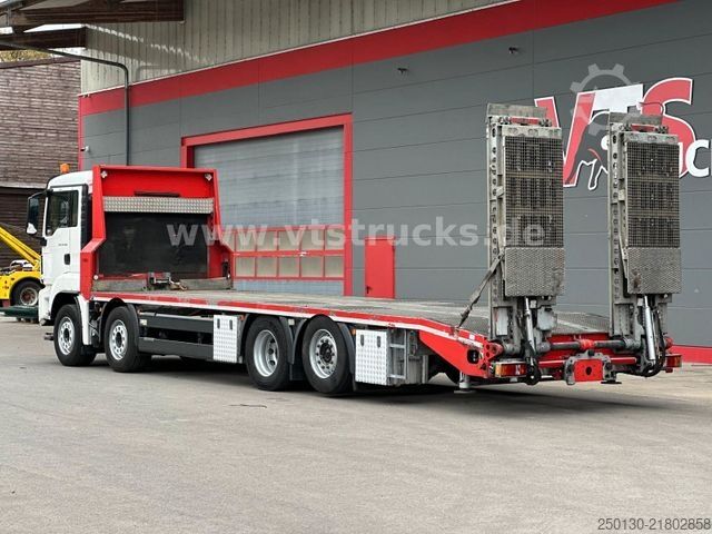 Car carrier truck MAN TGS 35.500 8x2 BL ZANNER/Rampen/Pritarder/Winde
