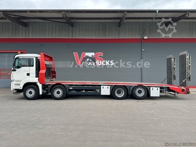 Car carrier truck MAN TGS 35.500 8x2 BL ZANNER/Rampen/Pritarder/Winde