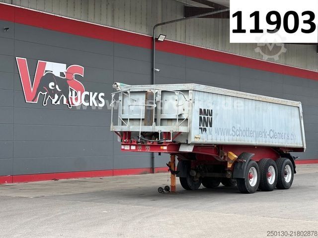 Tipper semitrailer MEIERLING MSK 24 ALU-Kippmulde / EBS / Liftachse /  26m³