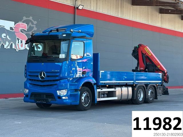Flatbed truck MERCEDES-BENZ Actros 2551 6x2 LL/PALFINGER/MIRRORCAM/ACC/AEBS/
