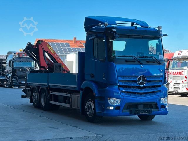 Flatbed truck MERCEDES-BENZ Actros 2551 6x2 LL/PALFINGER/MIRRORCAM/ACC/AEBS/