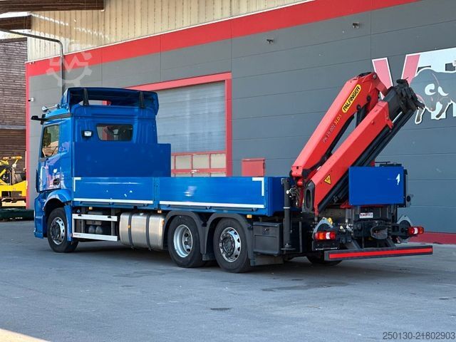 Flatbed truck MERCEDES-BENZ Actros 2551 6x2 LL/PALFINGER/MIRRORCAM/ACC/AEBS/