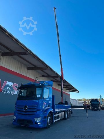 Flatbed truck MERCEDES-BENZ Actros 2551 6x2 LL/PALFINGER/MIRRORCAM/ACC/AEBS/