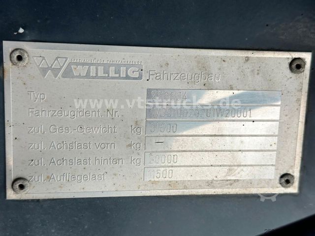 Tanker semitrailer  WILLIG 4 Kammern Tanker/Diesel/TRIDEC/SENING 33