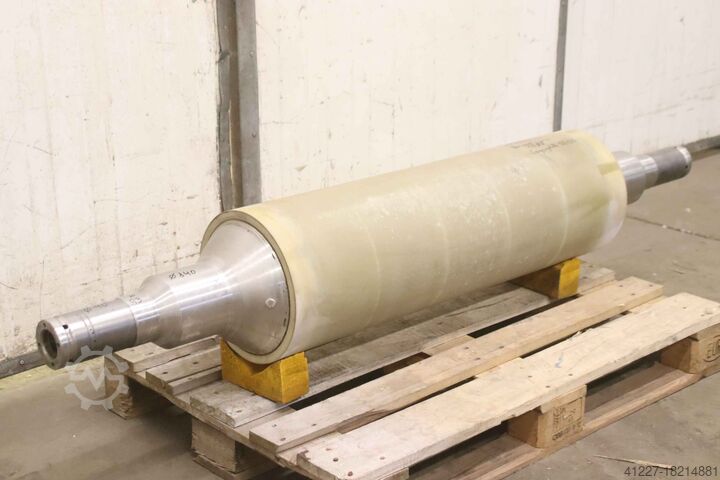 Transportrolle gummiert Edelstahl Edelstahl Ø 300 x 1007 mm