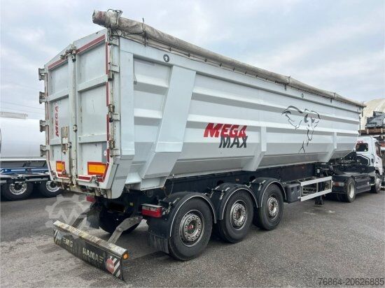 Tipper semitrailer MEGA SCHROTT-KIPPMULDE, PORTALTüREN, SAF ACHSE, LIFTACHSE