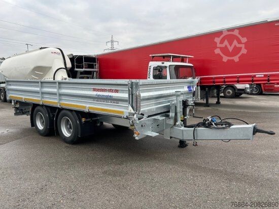 Low loader trailer MöSLEIN TANDEMKIPPER-TIEFLADER, 3 SEITENKIPPER MIT EINSCHUBRAMPEN