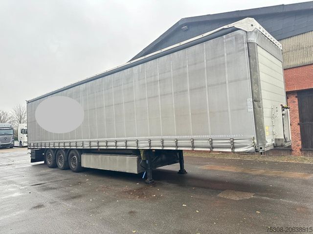 Open semitrailer with tarp SCHMITZ CARGOBULL Schiebeplane Edscha Palettenkasten Lift