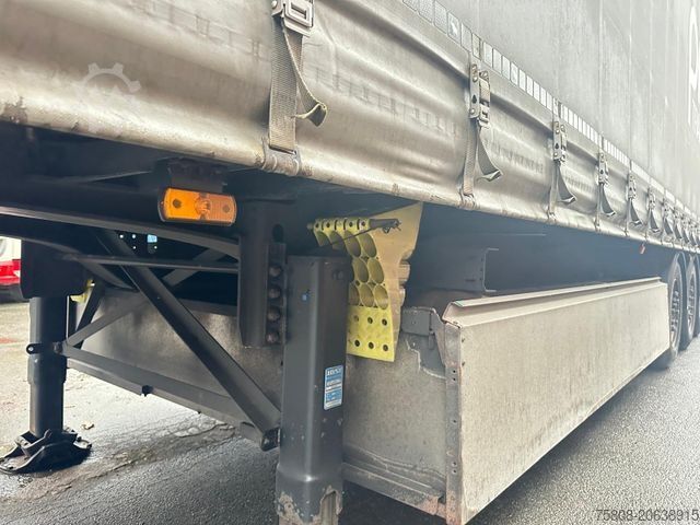 Open semitrailer with tarp SCHMITZ CARGOBULL Schiebeplane Edscha Palettenkasten Lift