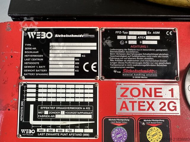 D 1216 ASM * Atex EX * 2G / Zone 1 !! NEW battery !! SICHELSCHMIDT D 1216 ASM * Atex EX  * 2G / Zone 1  !! NEW battery !!