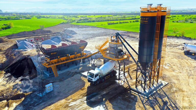 Concrete mixing plant / concrete plant FABO Concrete Batching Plant 120 M3/H Compact Concrete Batching Plant