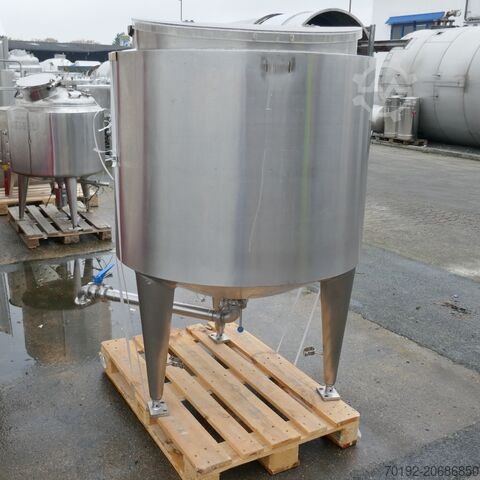 500 Liter heiz-/kühlbarer Behälter aus V2A B0076