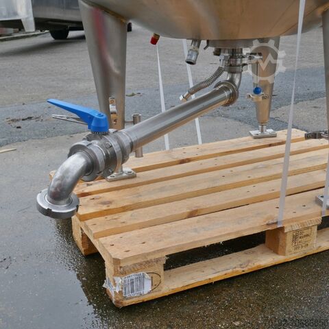 500 Liter heiz-/kühlbarer Behälter aus V2A B0076