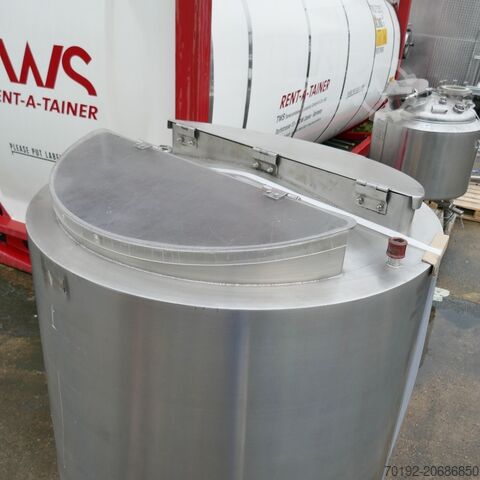 500 Liter heiz-/kühlbarer Behälter aus V2A B0076