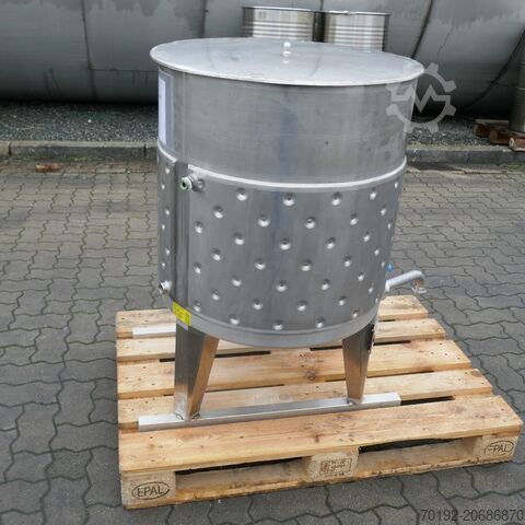 221 Liter heiz-/kühlbarer Behälter aus V4A B0074