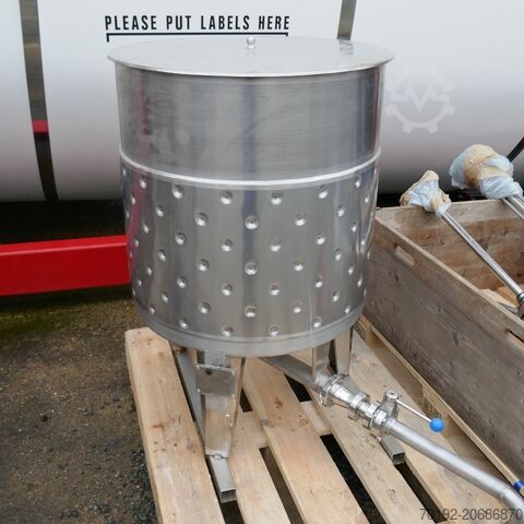 221 Liter heiz-/kühlbarer Behälter aus V4A B0074