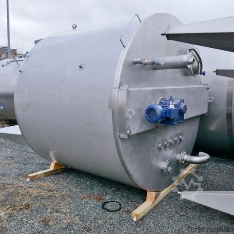 10000 Liter Rührwerksbehälter aus V4A mit Balkenrührwerk A&B Apparate- & Behältertechnik Heldrungen GmbH K0188