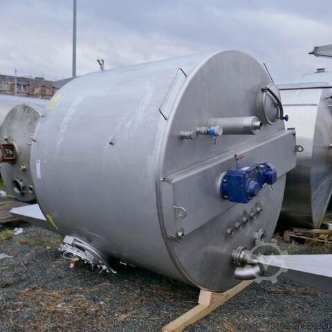 10000 Liter Rührwerksbehälter aus V4A mit Balkenrührwerk A&B Apparate- & Behältertechnik Heldrungen GmbH K0188