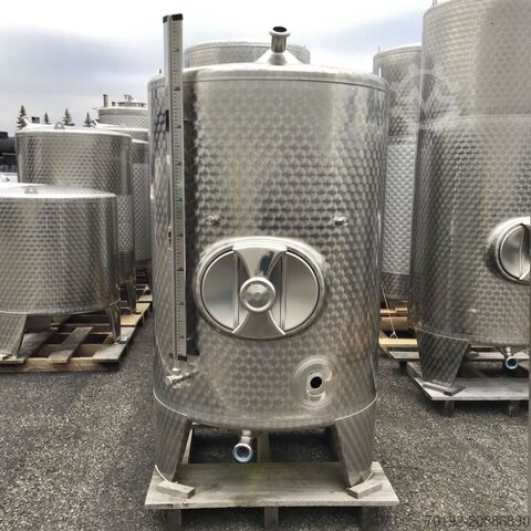 Werksneuer 1050 Liter heiz-/kühlbarer Gär-/Lagertank aus V2A K0182