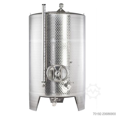 Werksneuer 3000 Liter heiz-/kühlbarer Gär-/Lagertank aus V2A K0185