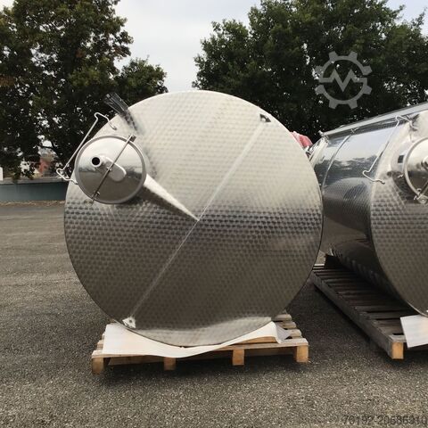 Werksneuer 8000 Liter heiz-/kühlbarer Gär-/Lagertank aus V2A K0187
