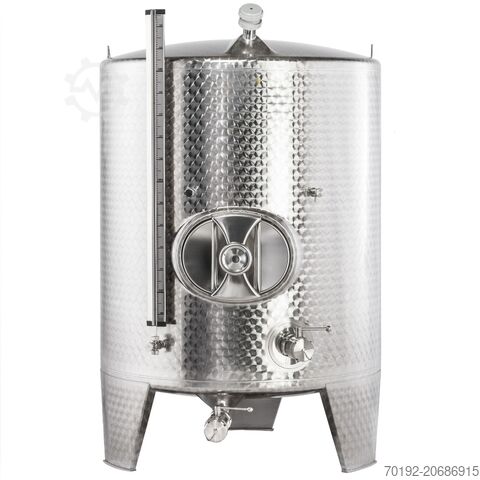 Werksneuer 1550 Liter heiz-/kühlbarer Gär-/Lagertank aus V2A K0183