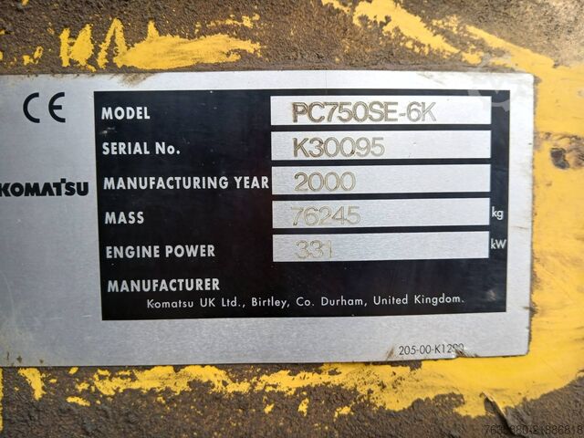 Mini excavator Komatsu PC 750 SE