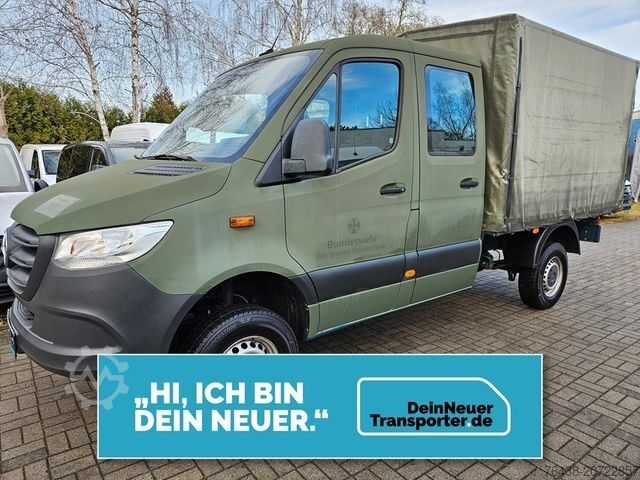 Transporter mit Pritsche & Plane MERCEDES-BENZ Sprinter 314 cdi DoKa|4x4 AWD|ex-BW|TÜV+ÖLneu