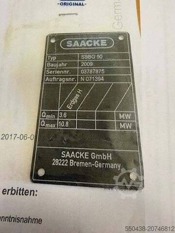 Erdgasbrenner Saacke 