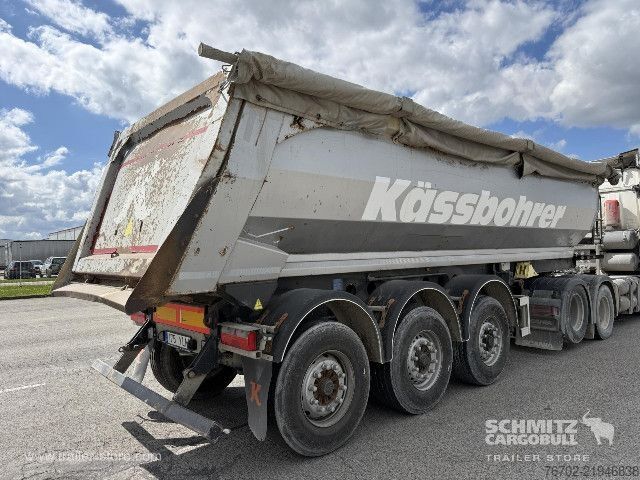 Tipper semitrailer Kässbohrer Tipper Steel half pipe body 27m³