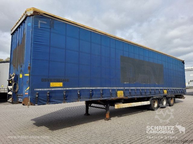 Open semitrailer with tarp Krone Curtainsider Mega