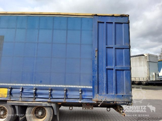 Open semitrailer with tarp Krone Curtainsider Mega