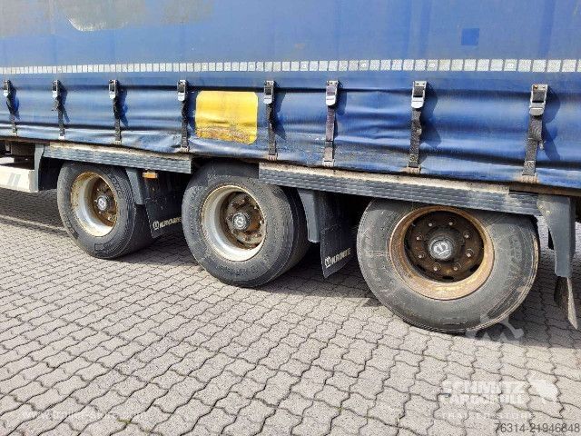 Open semitrailer with tarp Krone Curtainsider Mega