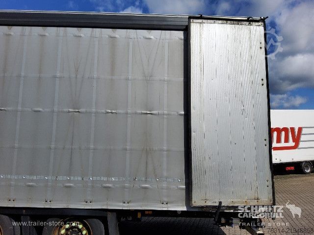 Open semitrailer with tarp Schmitz Cargobull Curtainsider Mega Getränke