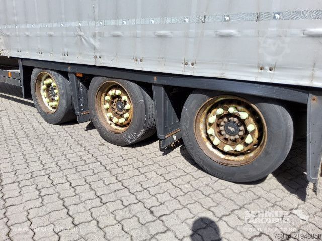 Open semitrailer with tarp Schmitz Cargobull Curtainsider Mega Getränke