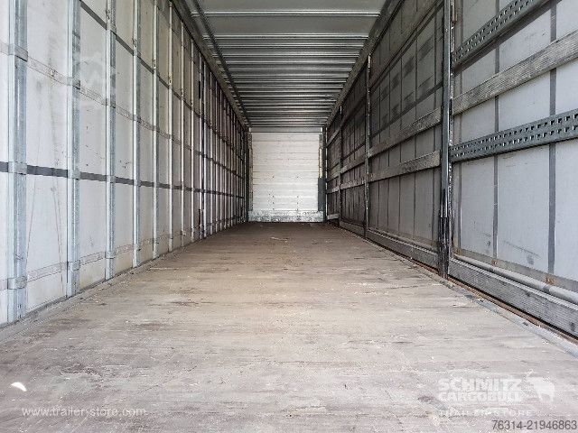 Open semitrailer with tarp Schmitz Cargobull Curtainsider Mega Getränke