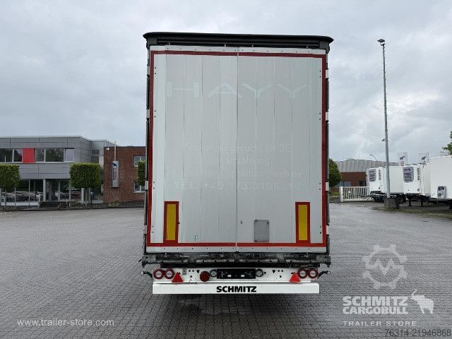 Open semitrailer with tarp Schmitz Cargobull Curtainsider Mega Getränke