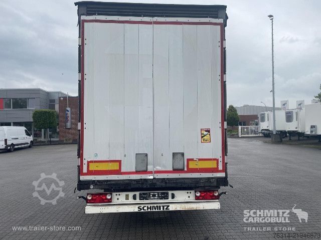 Open semitrailer with tarp Schmitz Cargobull Curtainsider Mega Getränke