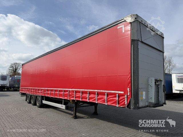 Open semitrailer with tarp Schmitz Cargobull Curtainsider Mega Getränke