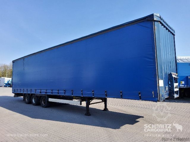 Open semitrailer with tarp Krone Curtainsider Mega