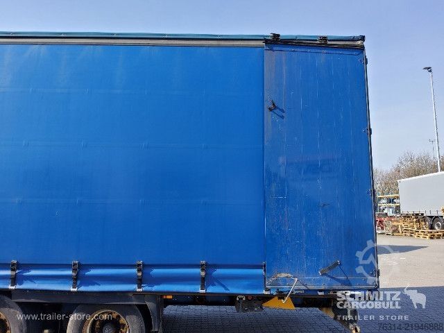 Open semitrailer with tarp Krone Curtainsider Mega