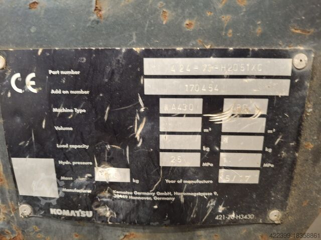 Schnellwechsler / Anhängerkupplung Komatsu WA430