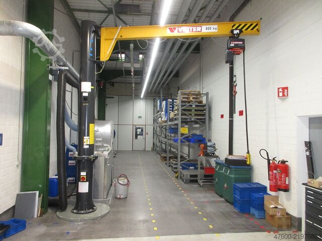 Pillar jib crane slewing crane chain hoist Vetter Kran Drehkran Hallenkran 800KG AS8-3.0 NL 800Kg 0,8t L 3m Kettenzug